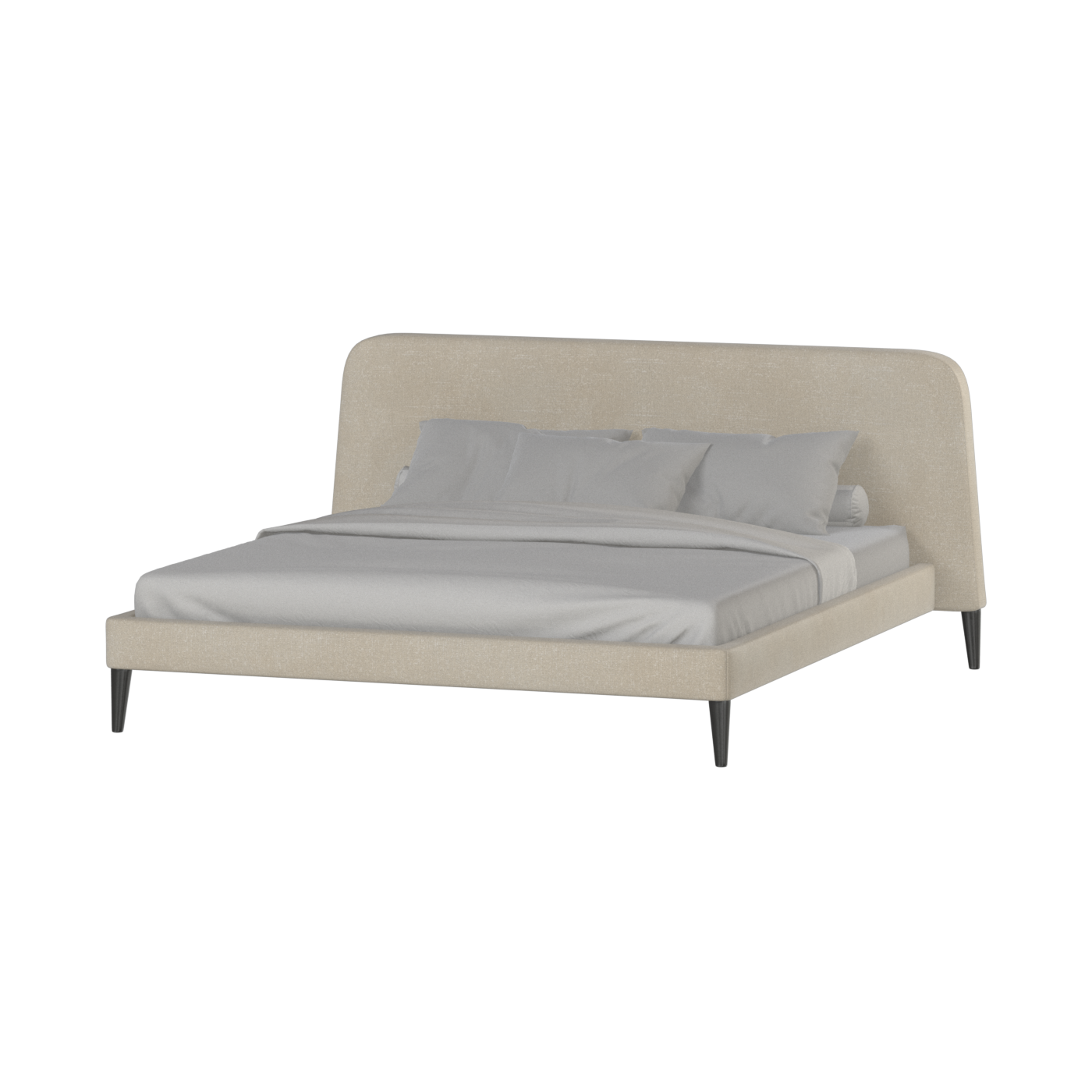 Selma Double Bed with Deep Vertical Tufting