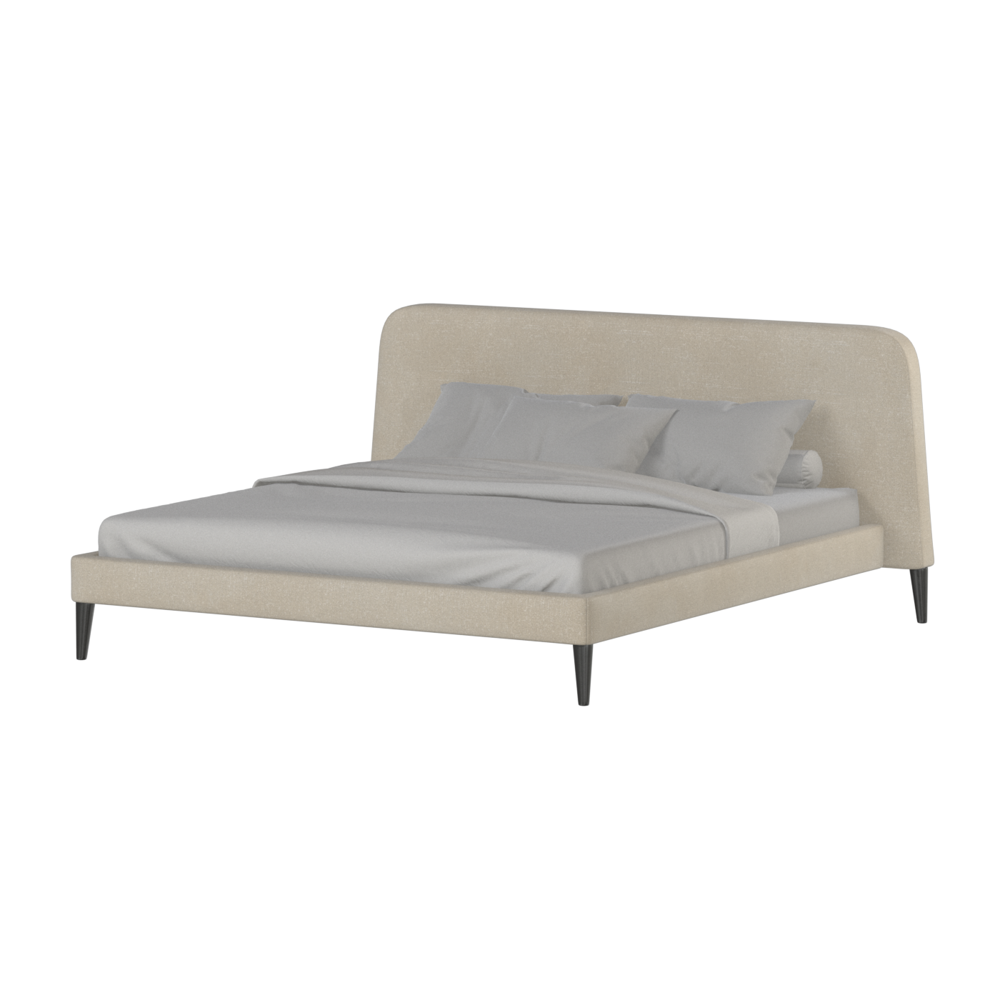 Selma Double Bed with Deep Vertical Tufting
