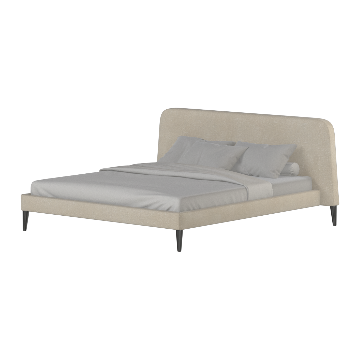 Selma Double Bed with Deep Vertical Tufting