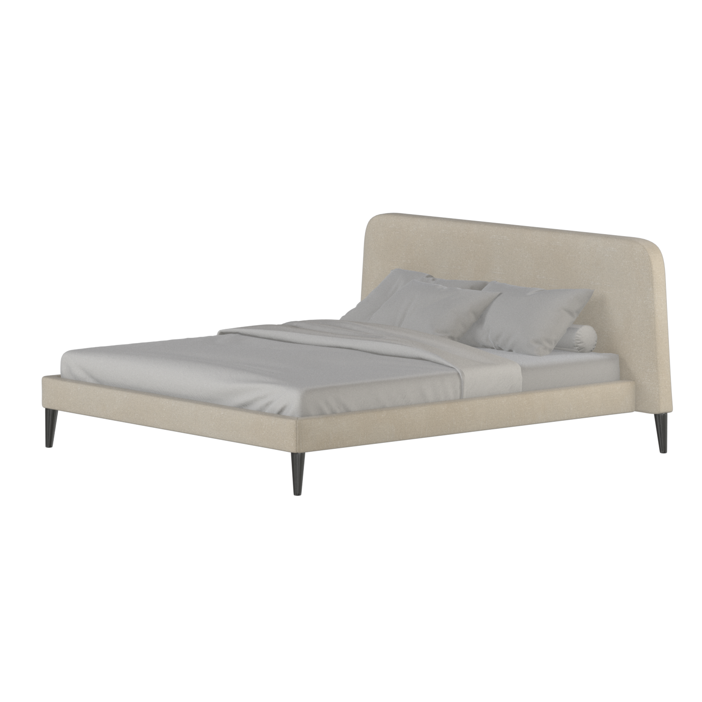 Selma Double Bed with Deep Vertical Tufting