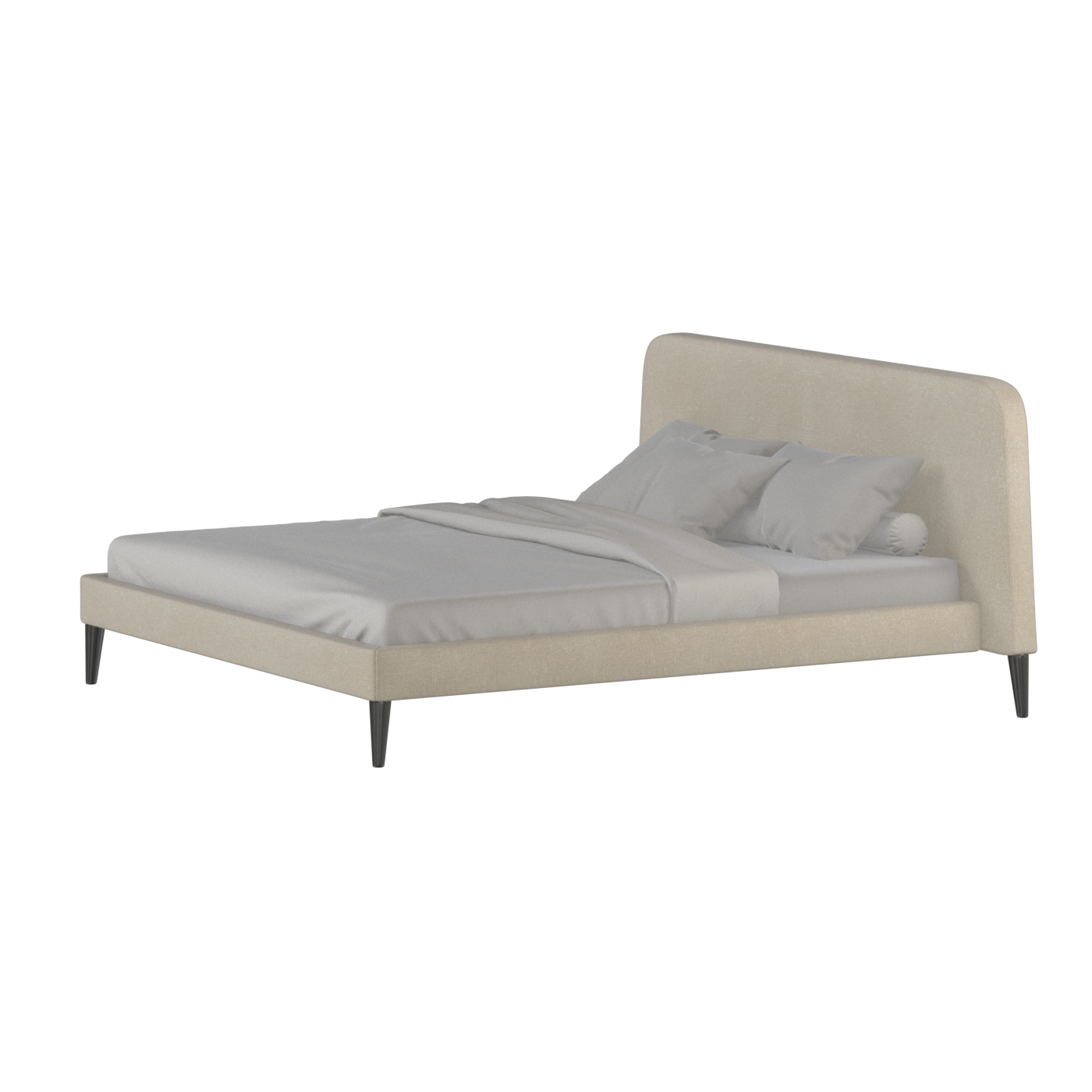 Selma Double Bed with Deep Vertical Tufting