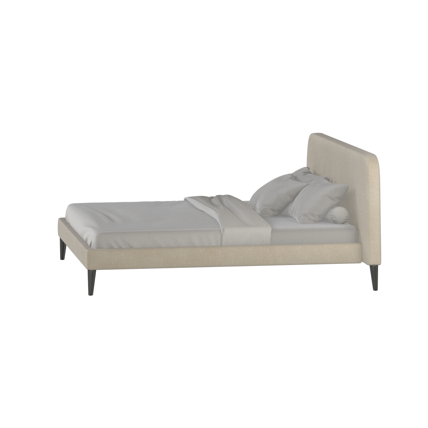 Selma Double Bed with Deep Vertical Tufting