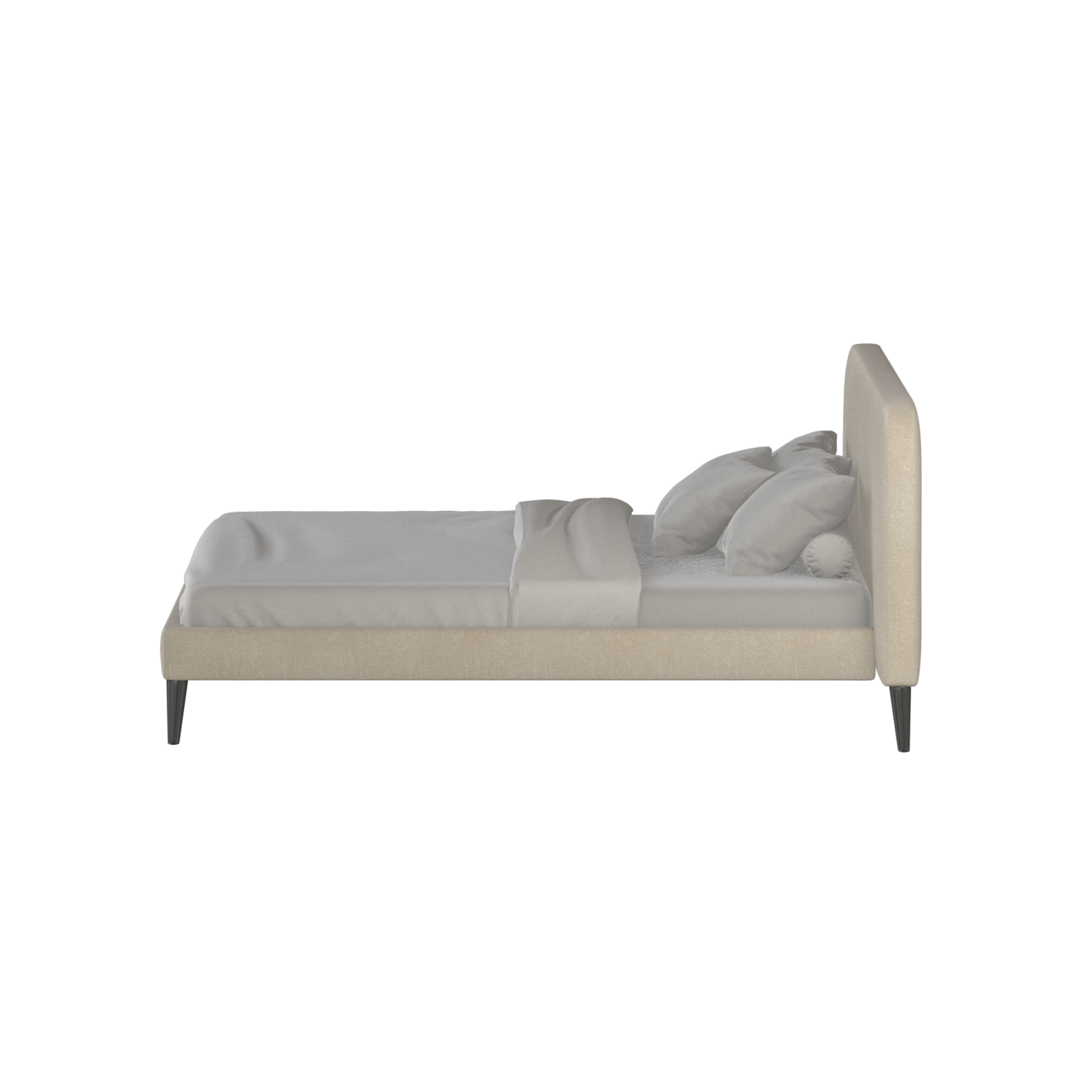 Selma Double Bed with Deep Vertical Tufting