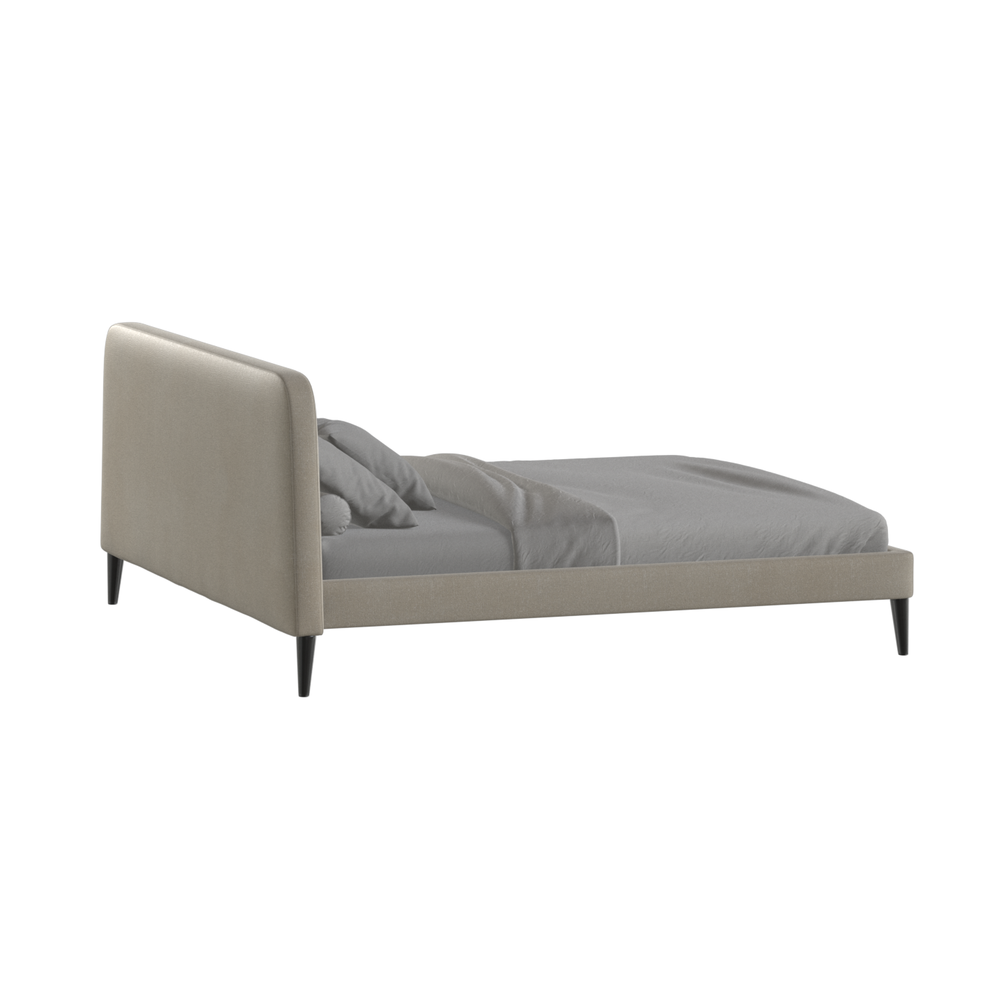 Selma Double Bed with Deep Vertical Tufting