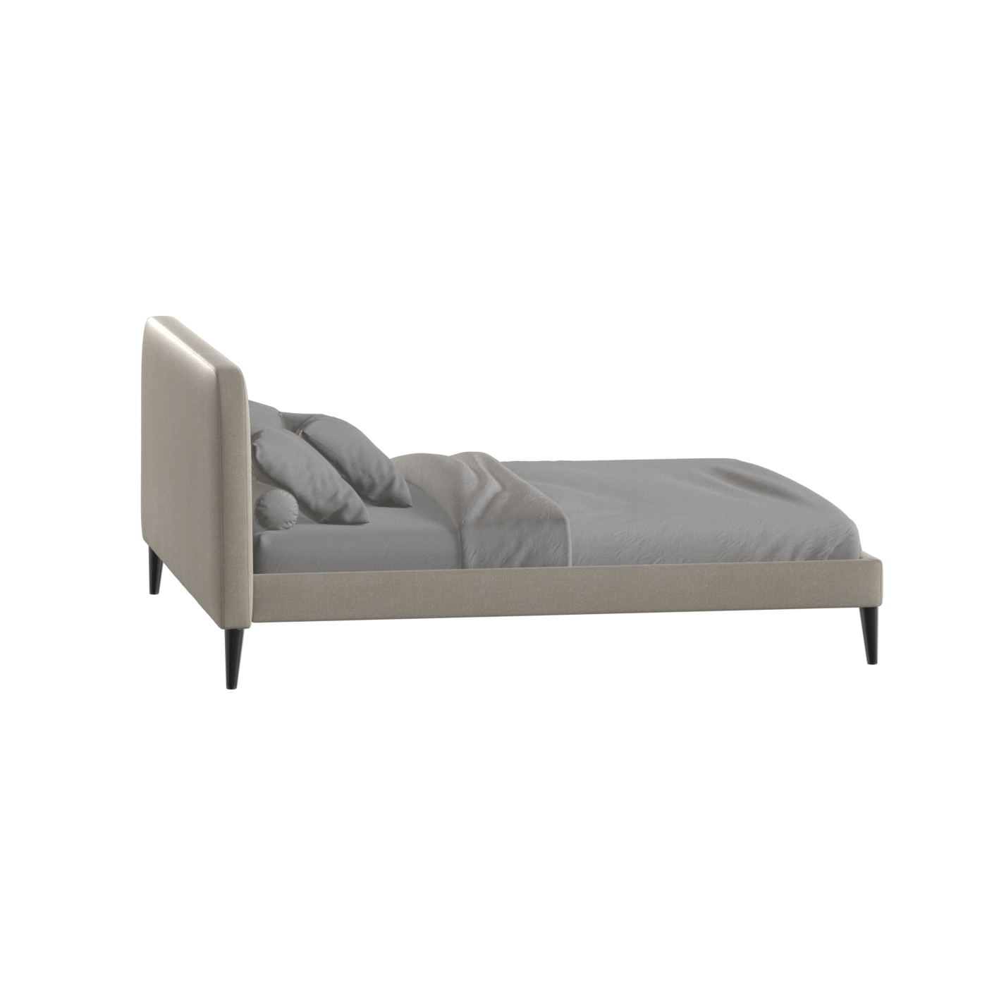 Selma Double Bed with Deep Vertical Tufting