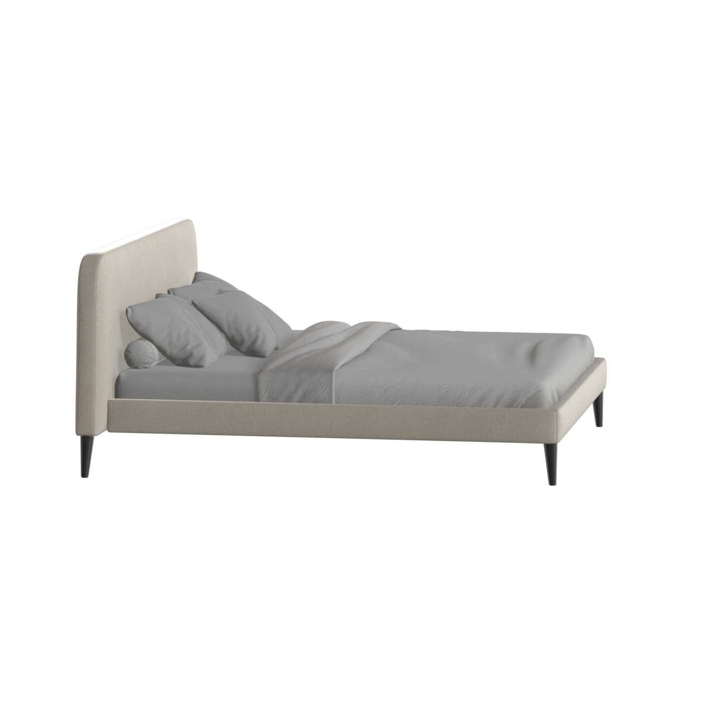 Selma Double Bed with Deep Vertical Tufting