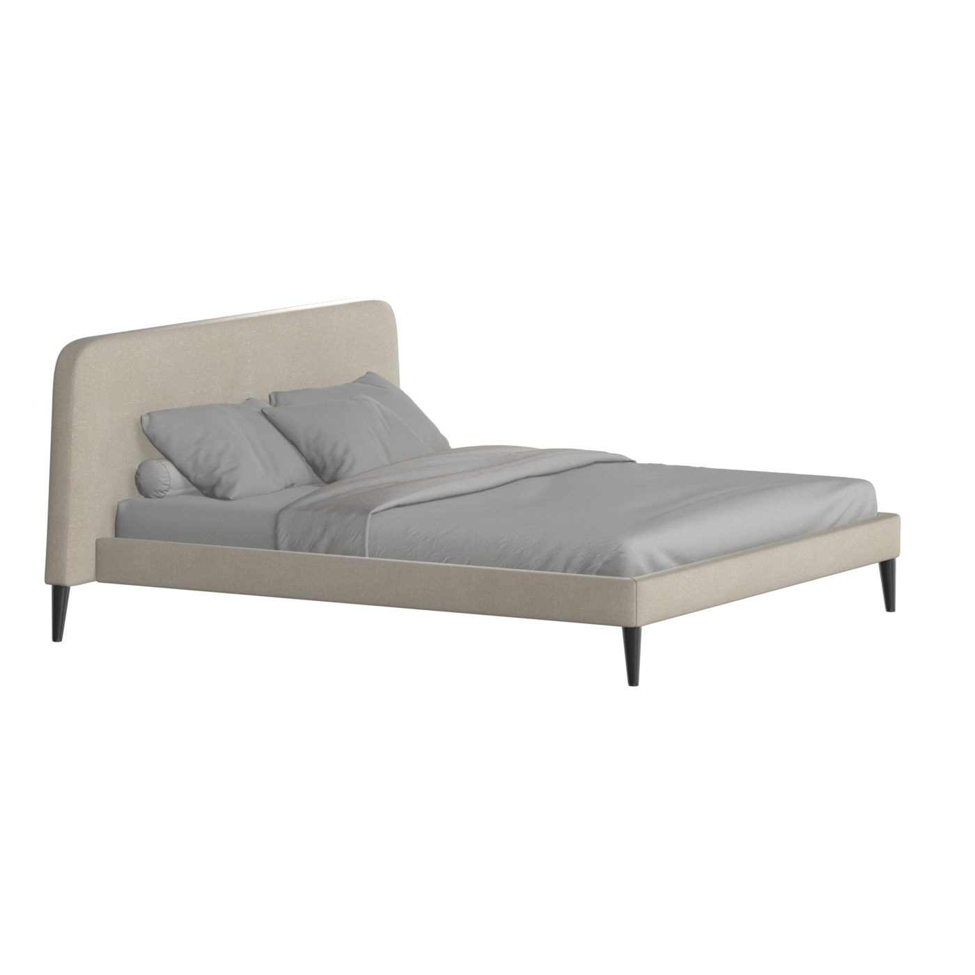 Selma Double Bed with Deep Vertical Tufting