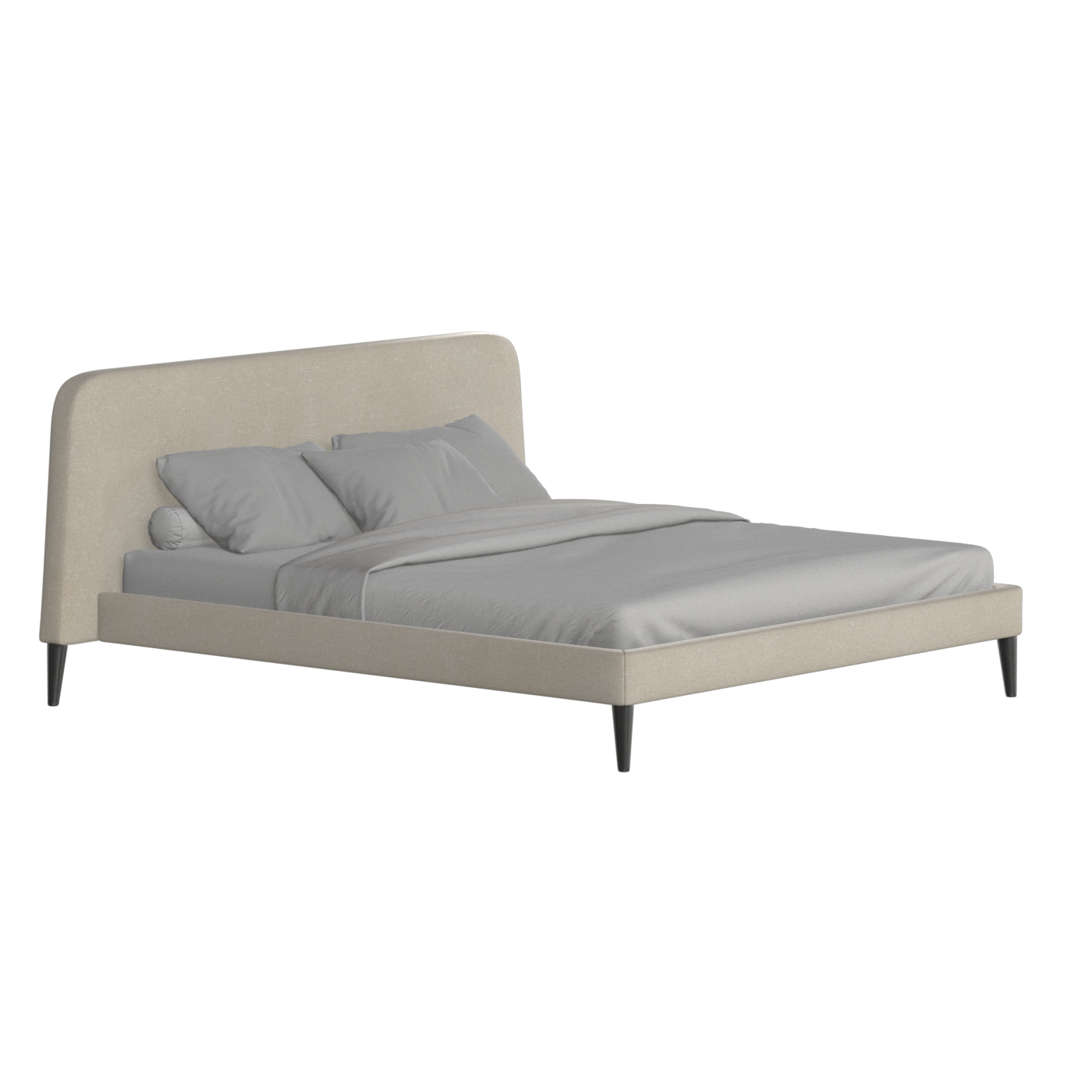 Selma Double Bed with Deep Vertical Tufting