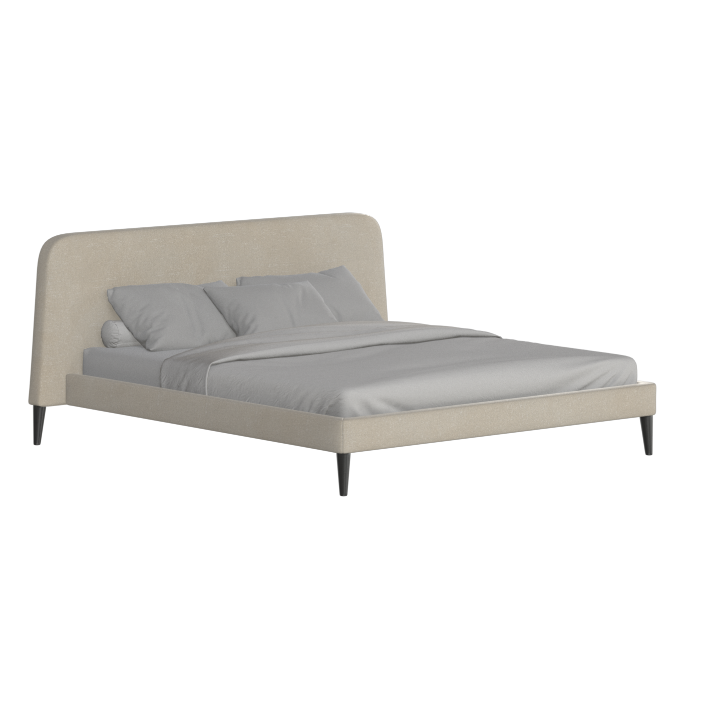 Selma Double Bed with Deep Vertical Tufting