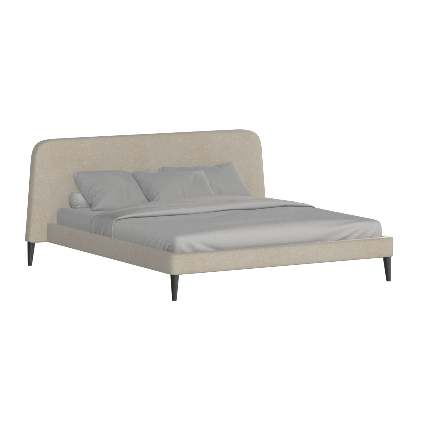 Selma Double Bed with Deep Vertical Tufting