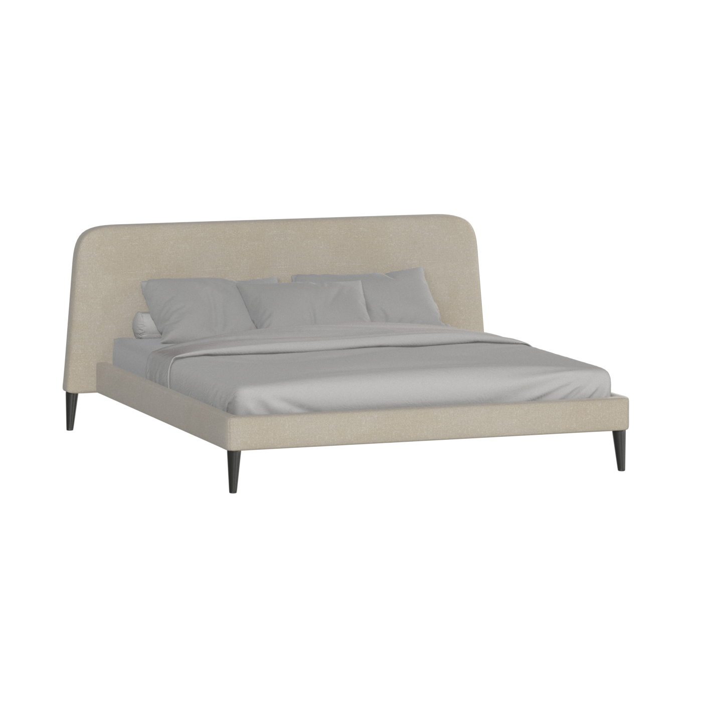 Selma Double Bed with Deep Vertical Tufting