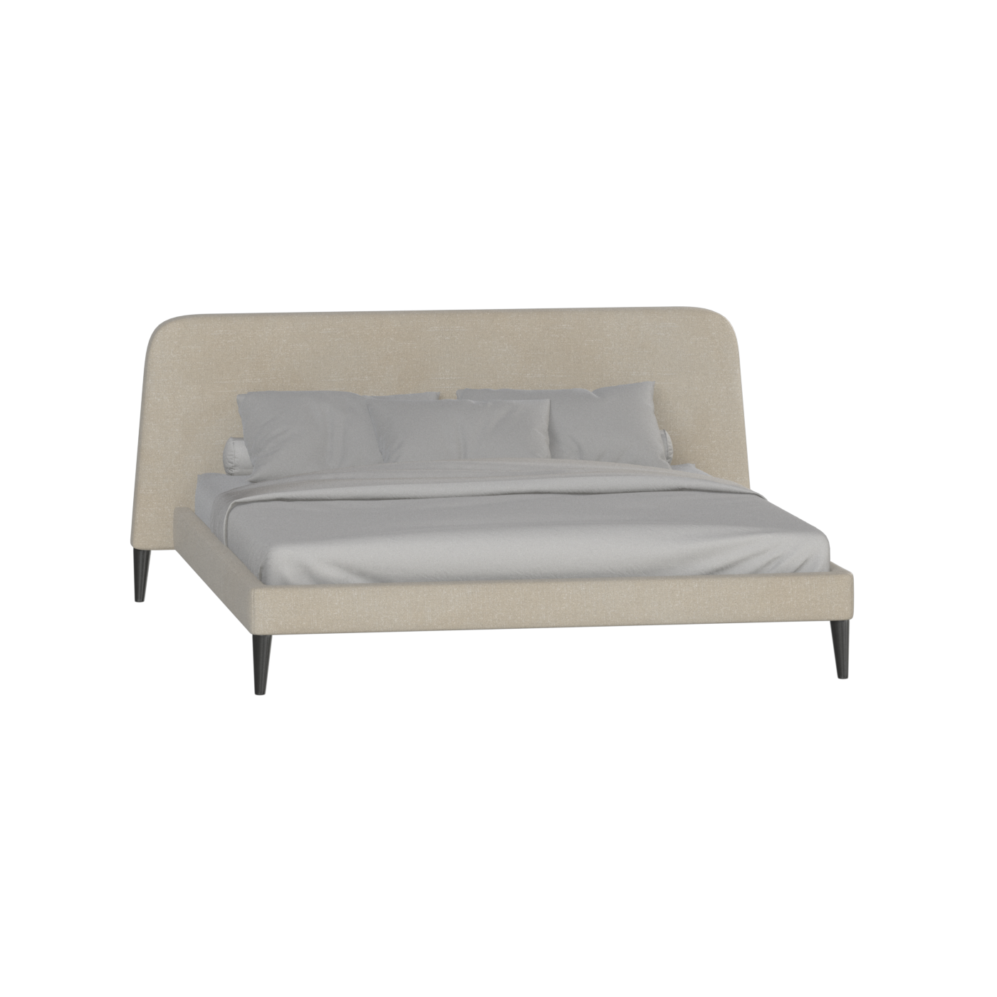 Selma Double Bed with Deep Vertical Tufting