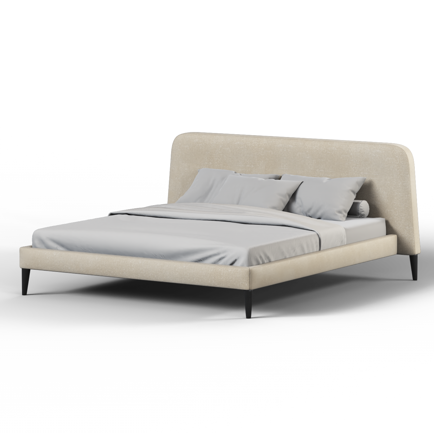 Selma Double Bed with Deep Vertical Tufting