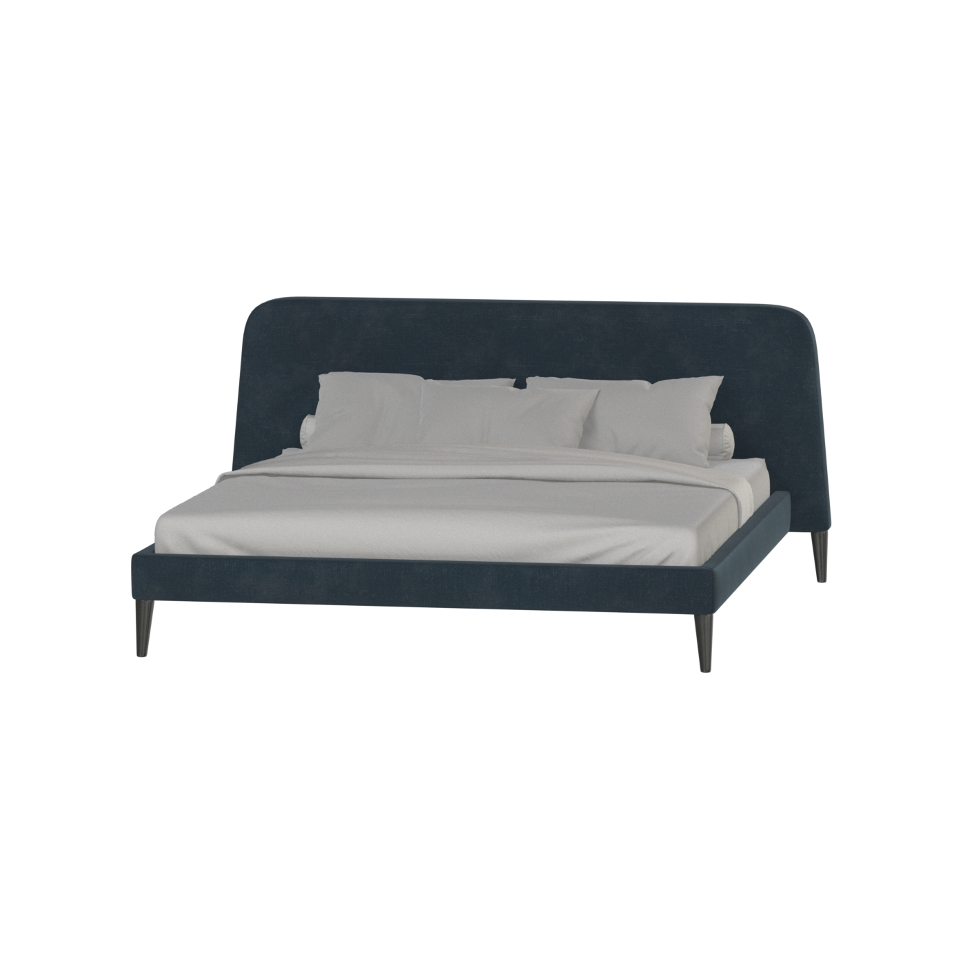 Lit double Selma avec capitonnage vertical profond