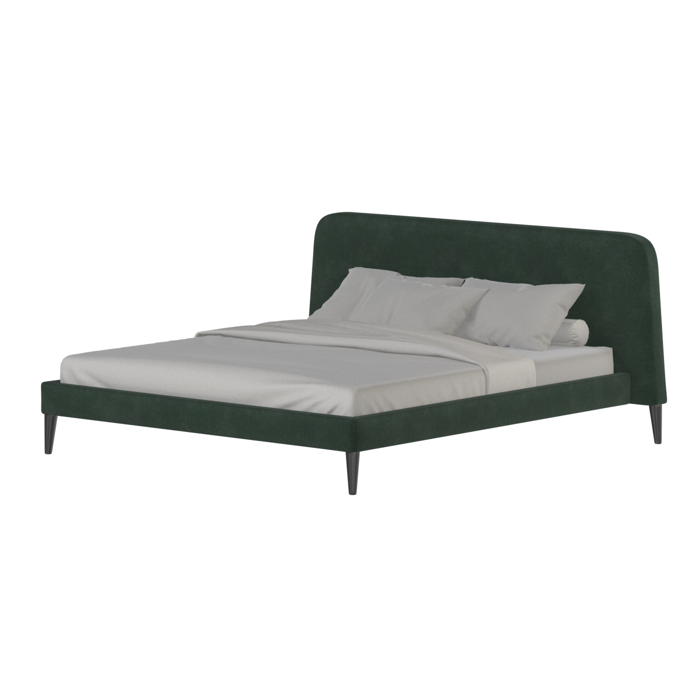 Selma Double Bed with Deep Vertical Tufting