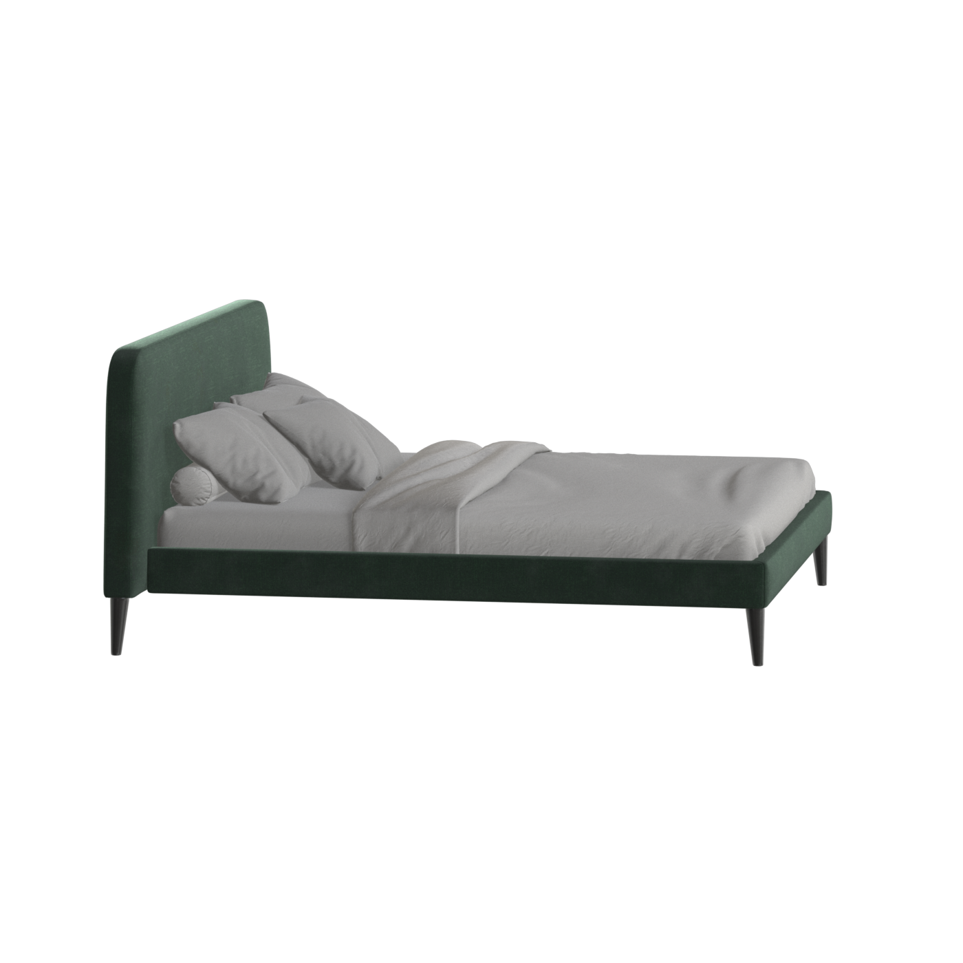 Selma Double Bed with Deep Vertical Tufting