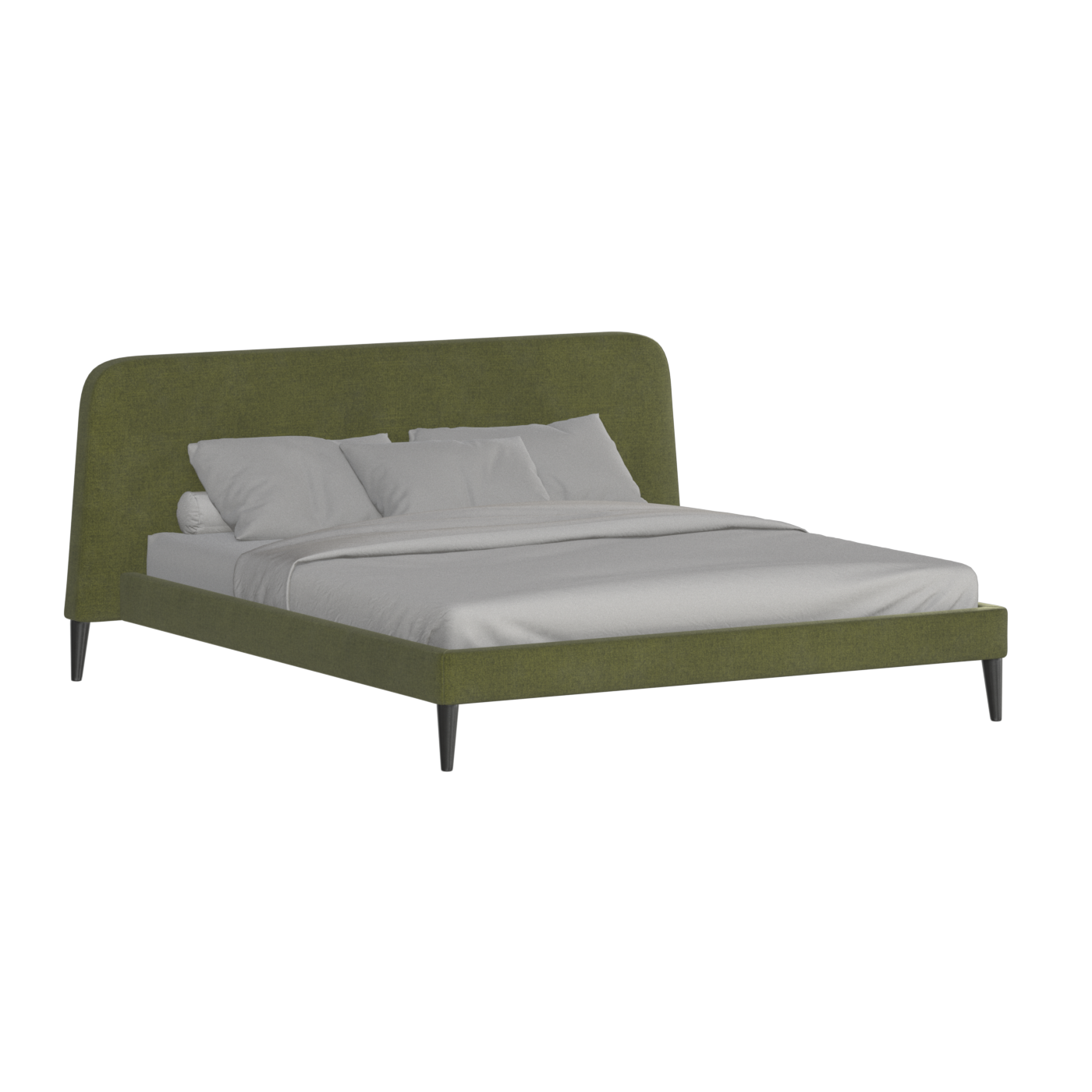 Selma Double Bed with Deep Vertical Tufting