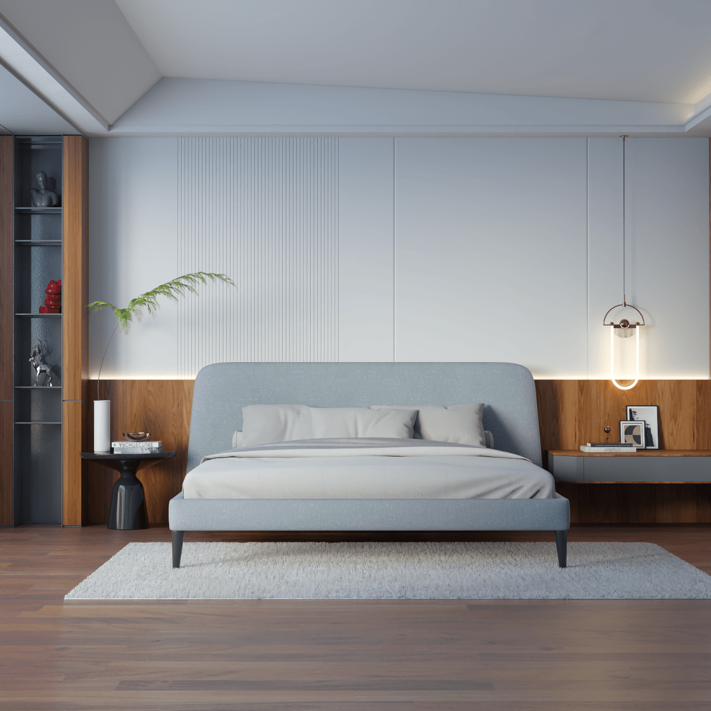 Selma Double Bed with Deep Vertical Tufting