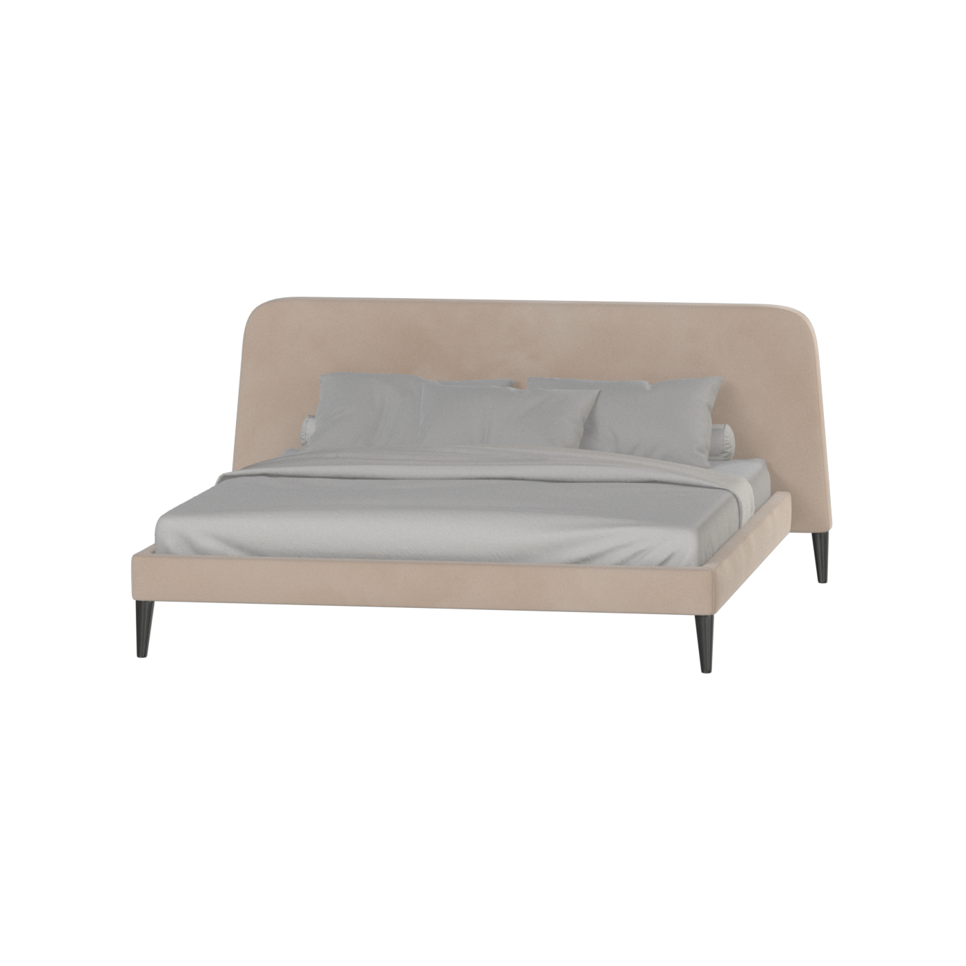 Selma Double Bed with Deep Vertical Tufting