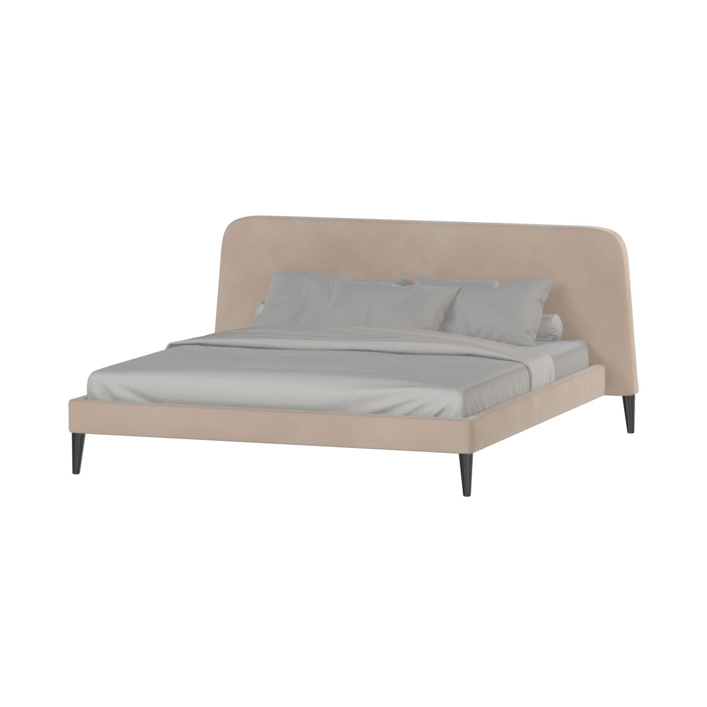 Selma Double Bed with Deep Vertical Tufting