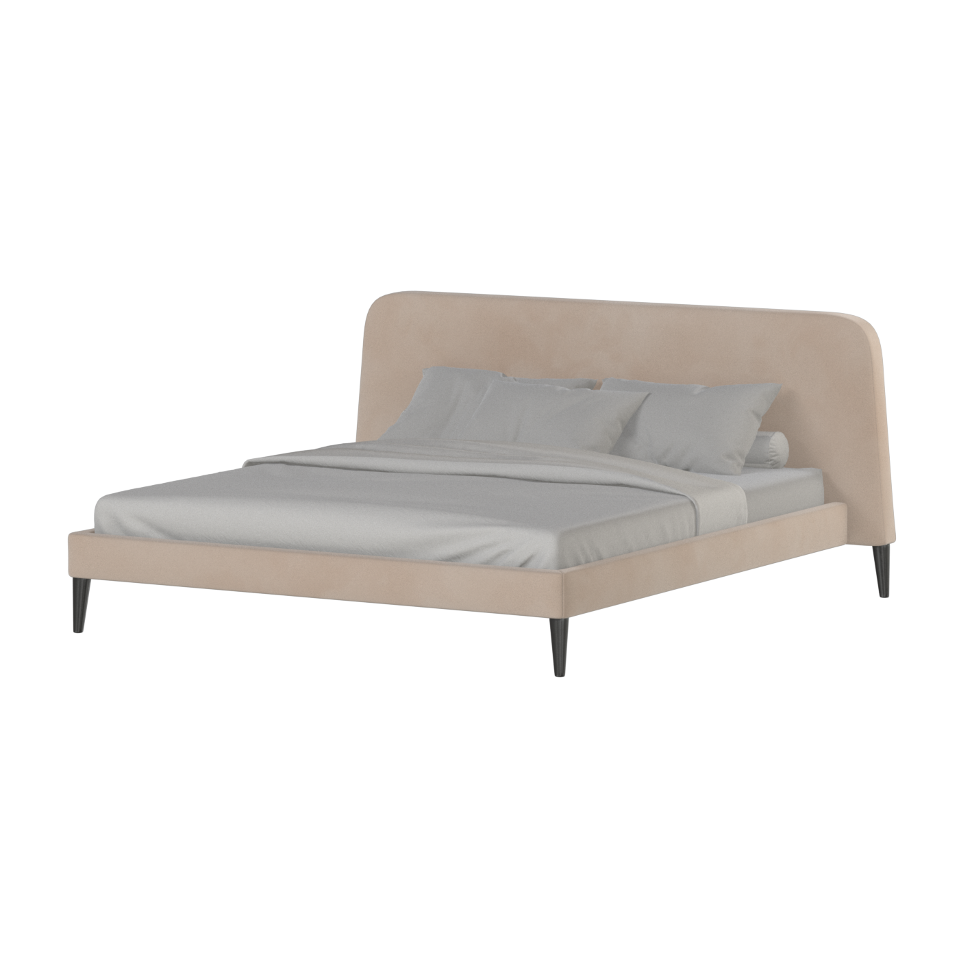 Selma Double Bed with Deep Vertical Tufting