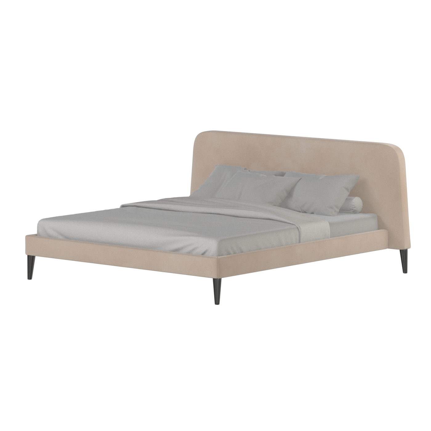 Selma Double Bed with Deep Vertical Tufting
