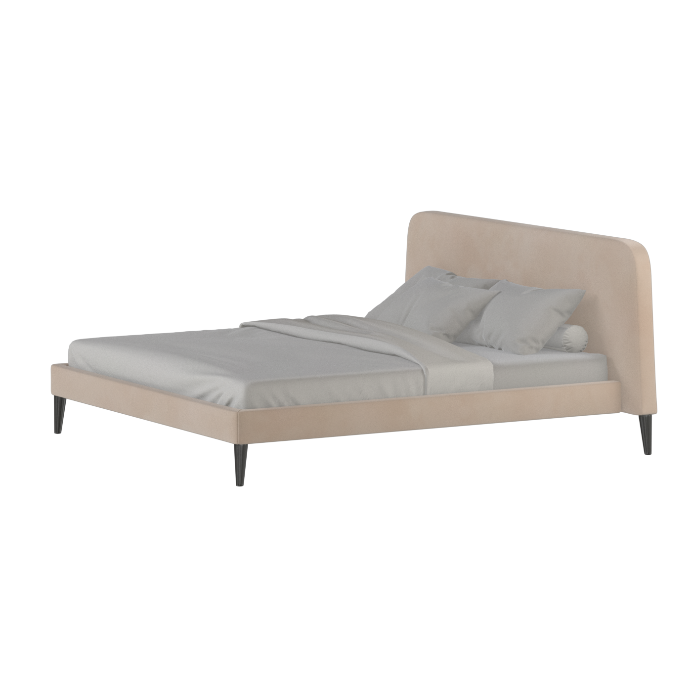 Selma Double Bed with Deep Vertical Tufting