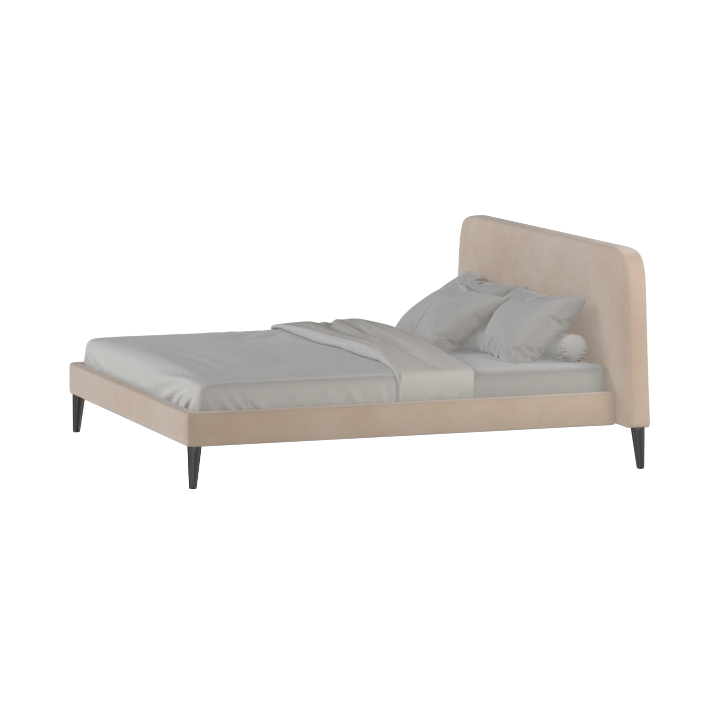 Selma Double Bed with Deep Vertical Tufting