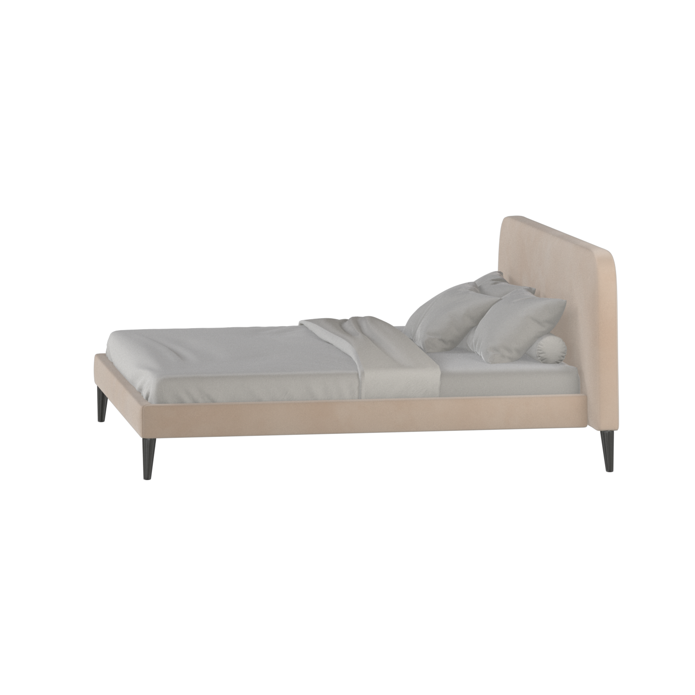 Selma Double Bed with Deep Vertical Tufting
