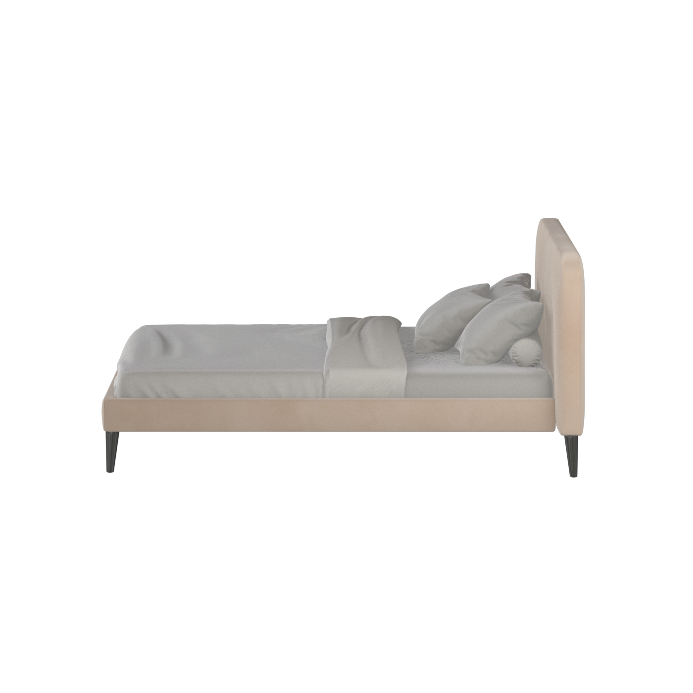 Selma Double Bed with Deep Vertical Tufting