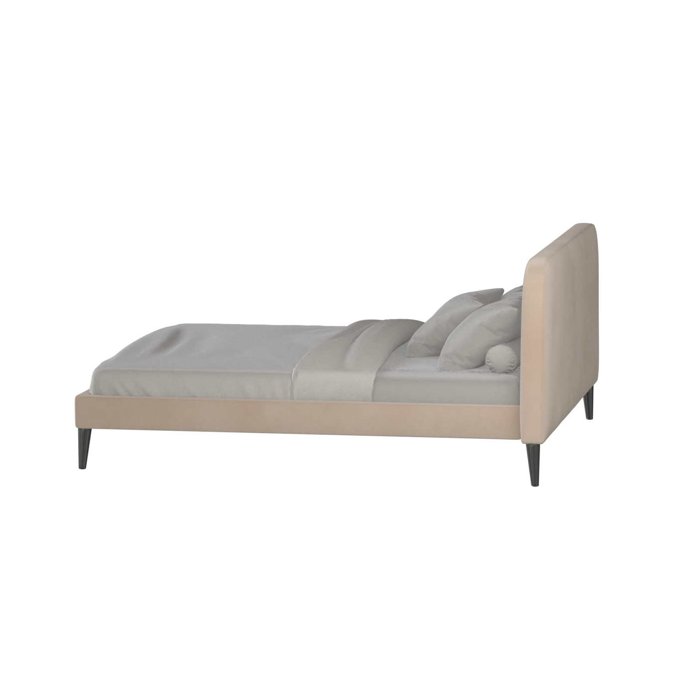 Selma Double Bed with Deep Vertical Tufting