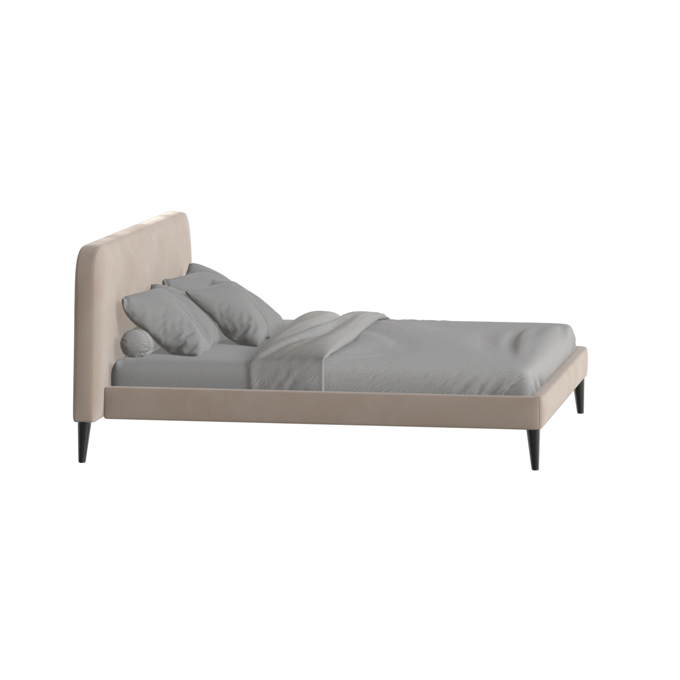 Selma Double Bed with Deep Vertical Tufting