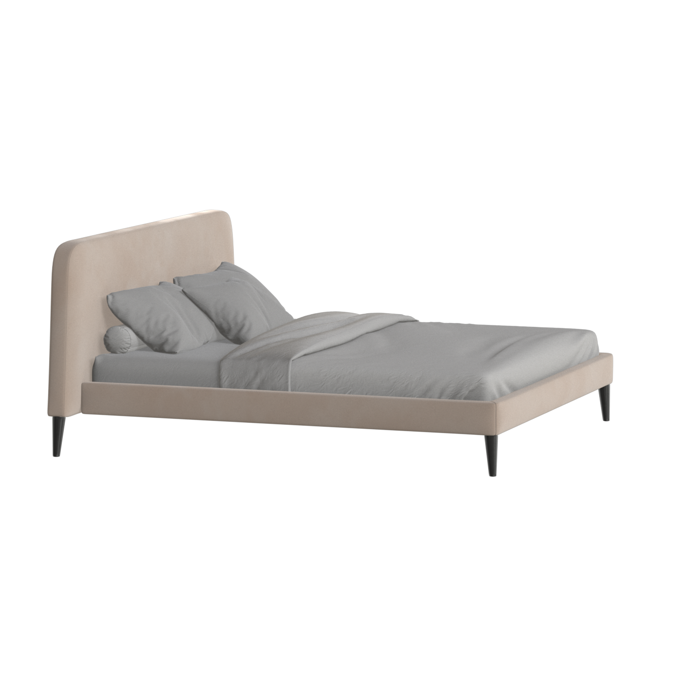 Selma Double Bed with Deep Vertical Tufting