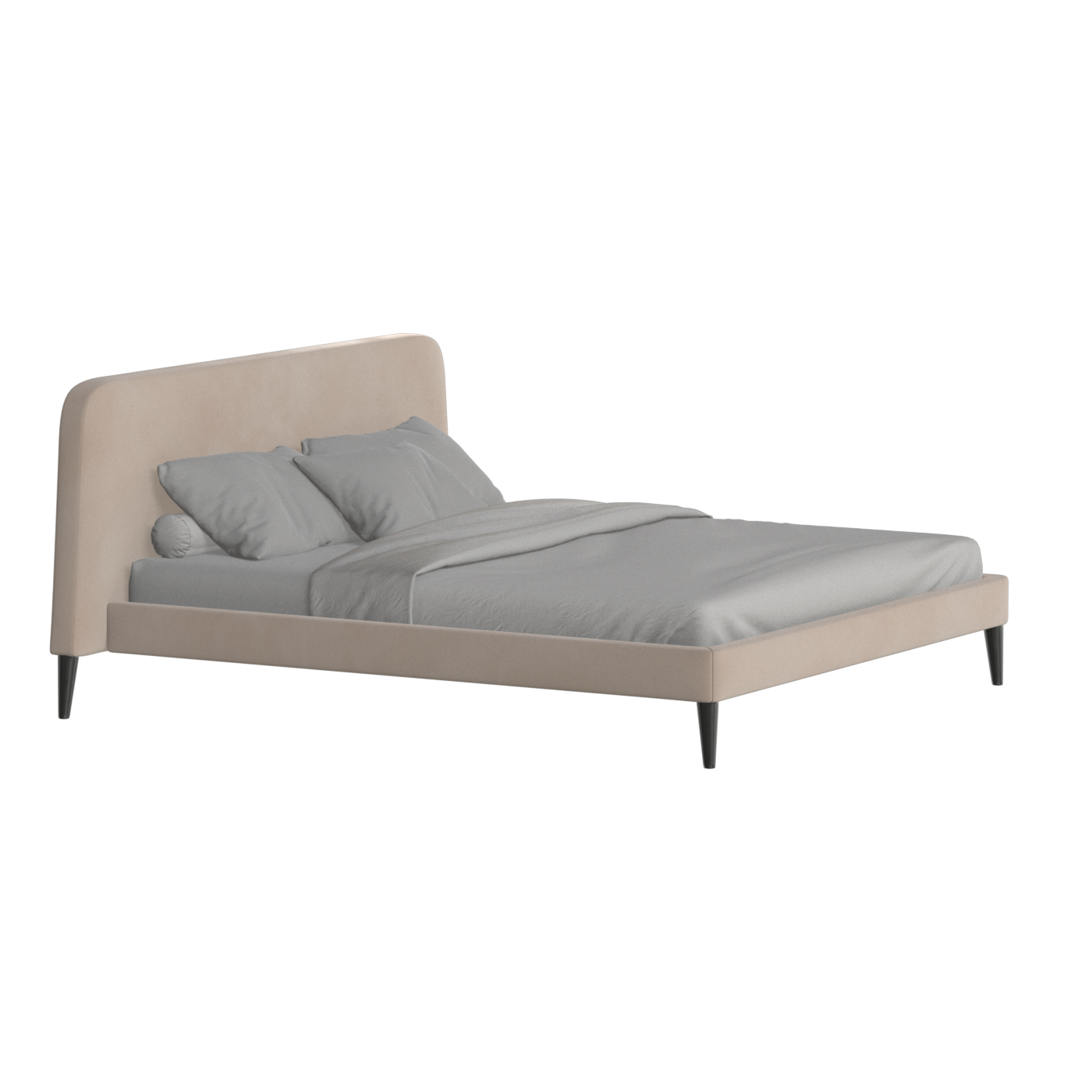 Selma Double Bed with Deep Vertical Tufting