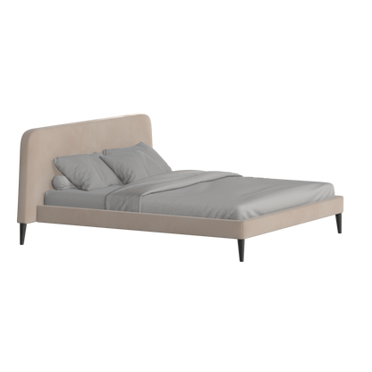 Selma Double Bed with Deep Vertical Tufting