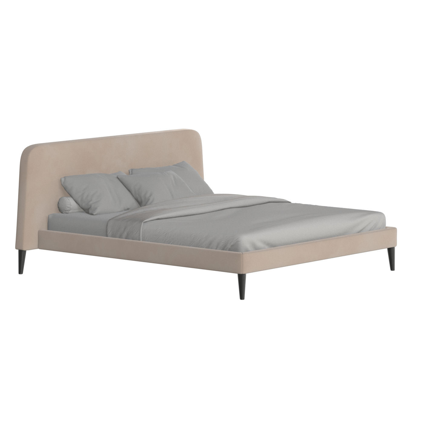 Selma Double Bed with Deep Vertical Tufting