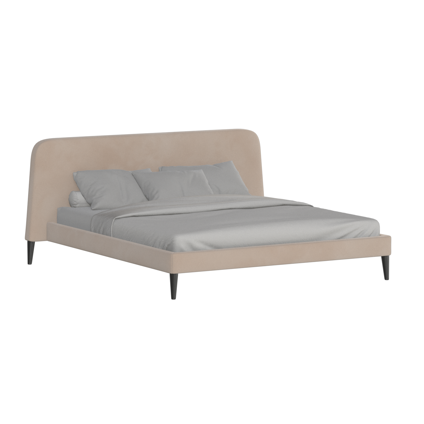 Selma Double Bed with Deep Vertical Tufting