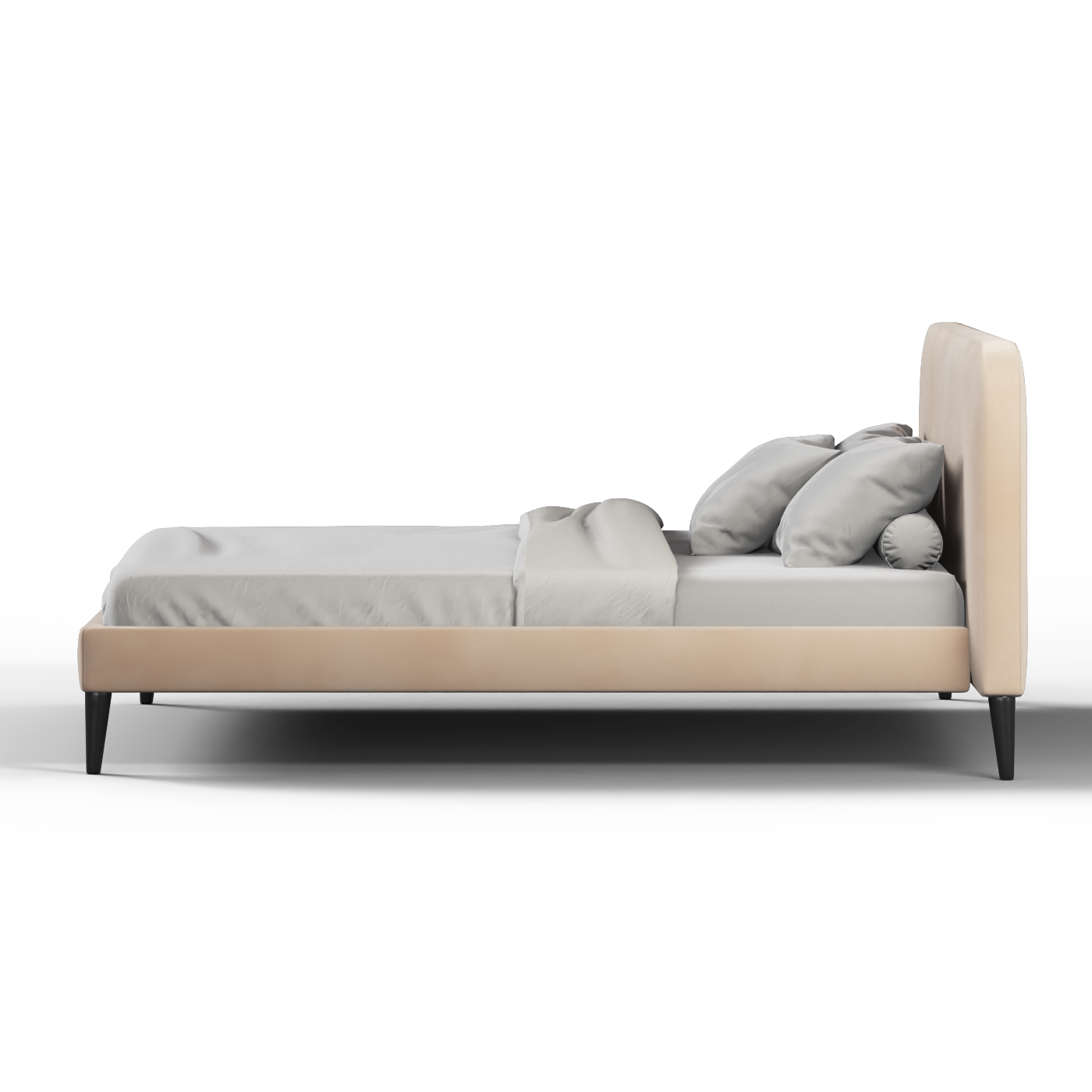 Selma Double Bed with Deep Vertical Tufting