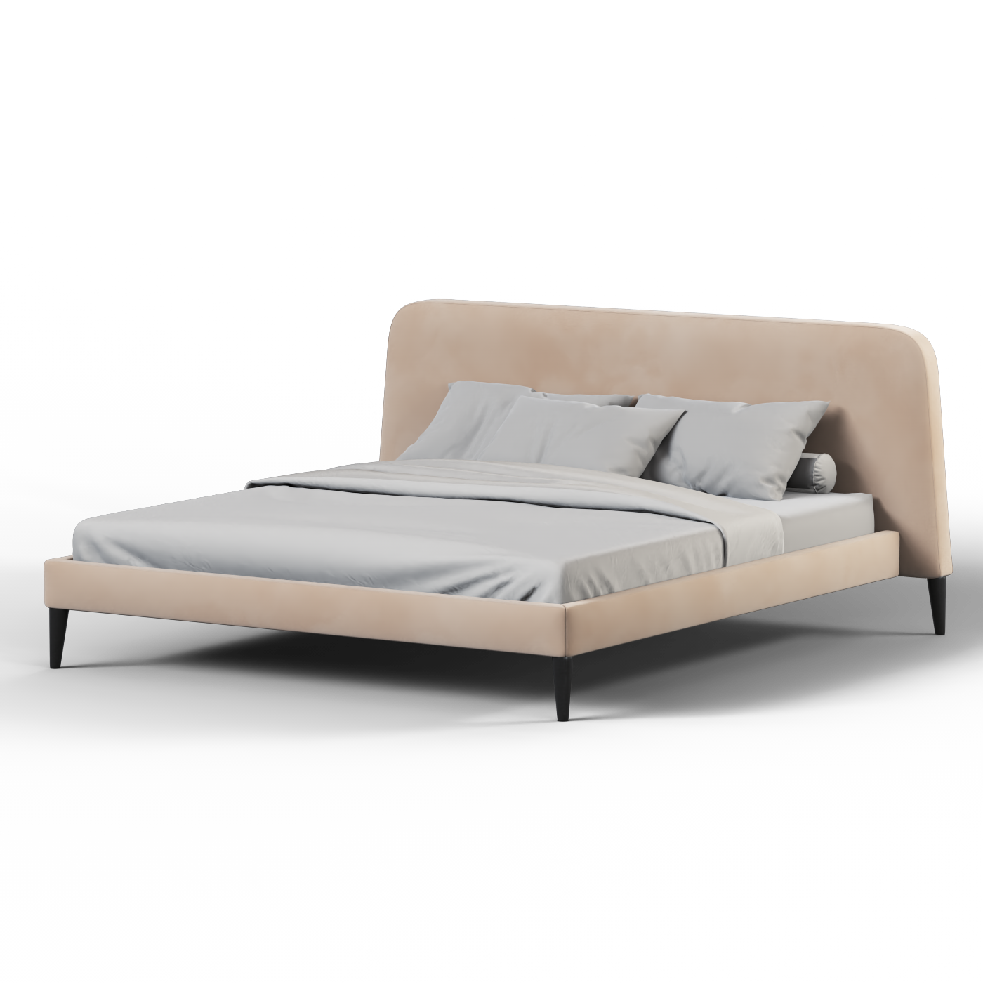Selma Double Bed with Deep Vertical Tufting