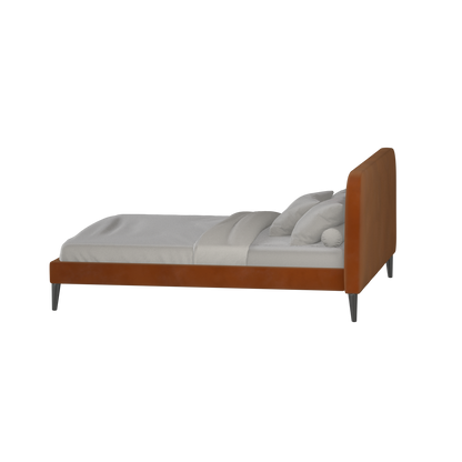 Selma Double Bed with Deep Vertical Tufting