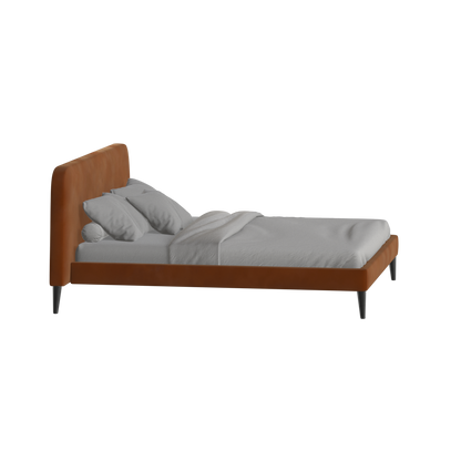 Selma Double Bed with Deep Vertical Tufting