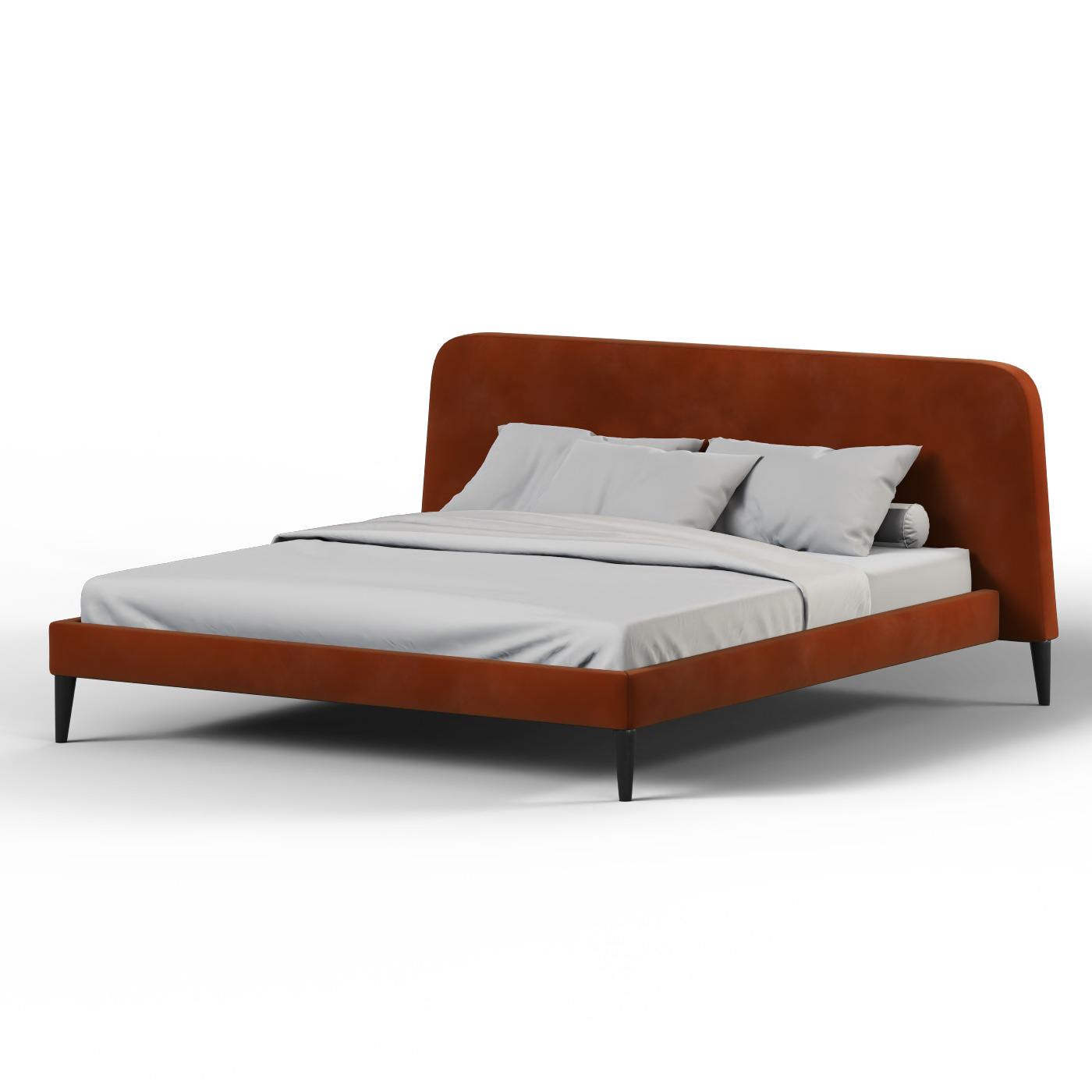 Selma Double Bed with Deep Vertical Tufting