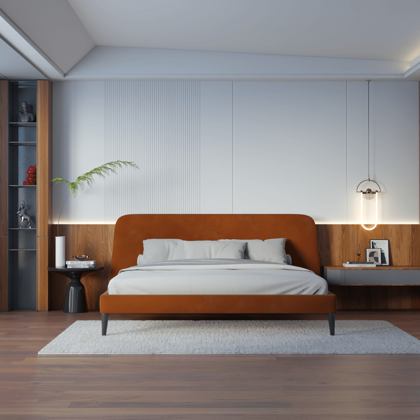 Selma Double Bed with Deep Vertical Tufting