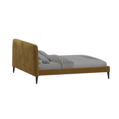 Lit double Selma avec capitonnage vertical profond