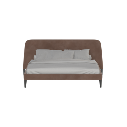 Lit double Selma avec capitonnage vertical profond