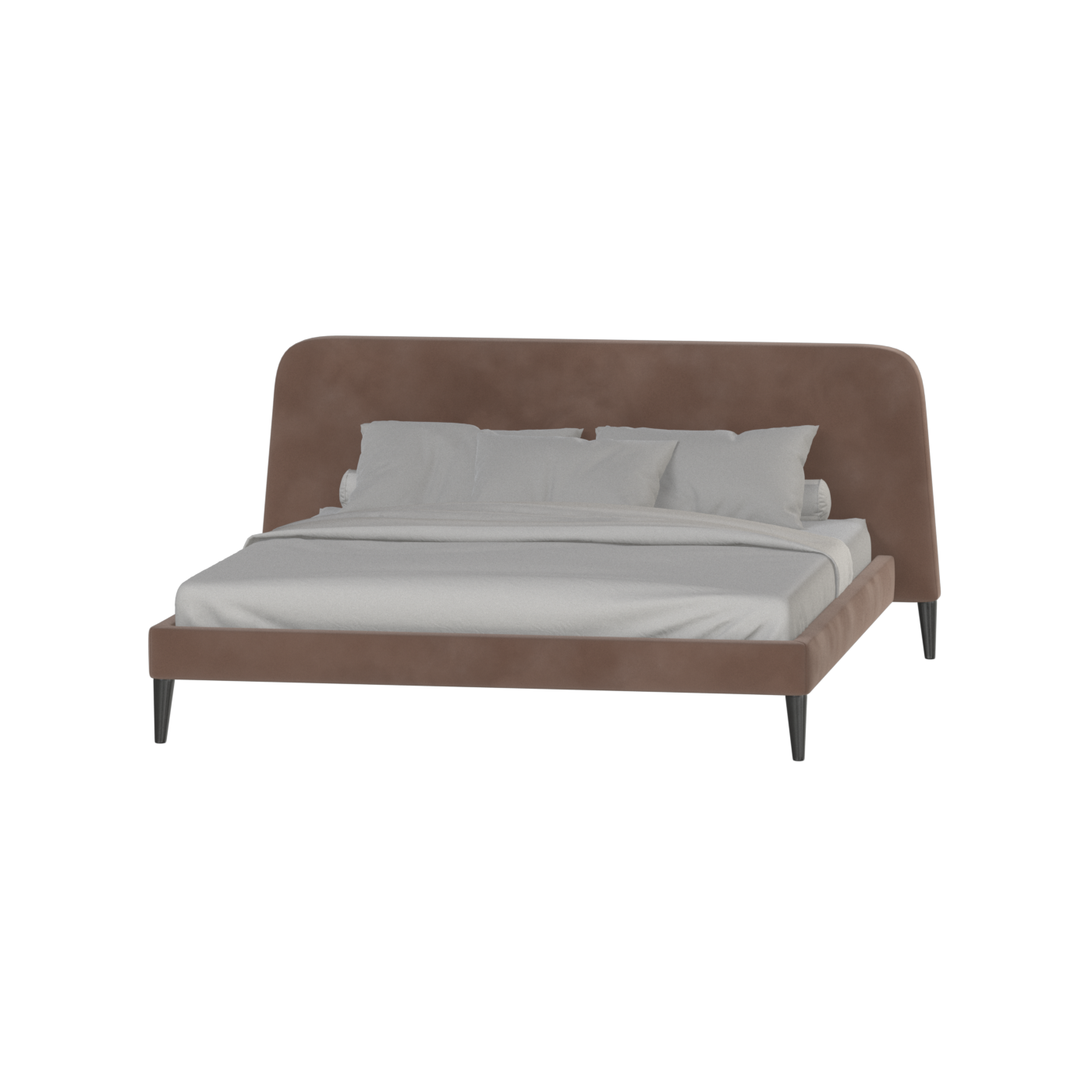 Lit double Selma avec capitonnage vertical profond