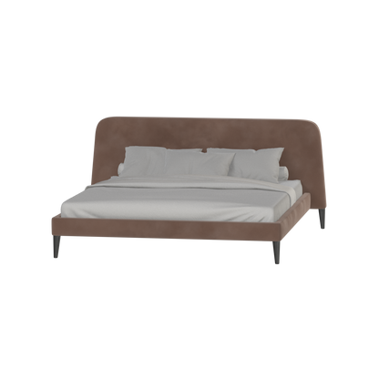 Lit double Selma avec capitonnage vertical profond