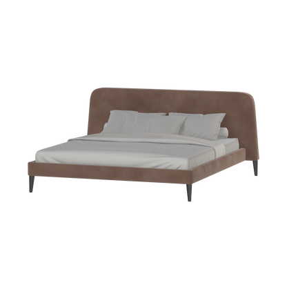 Lit double Selma avec capitonnage vertical profond
