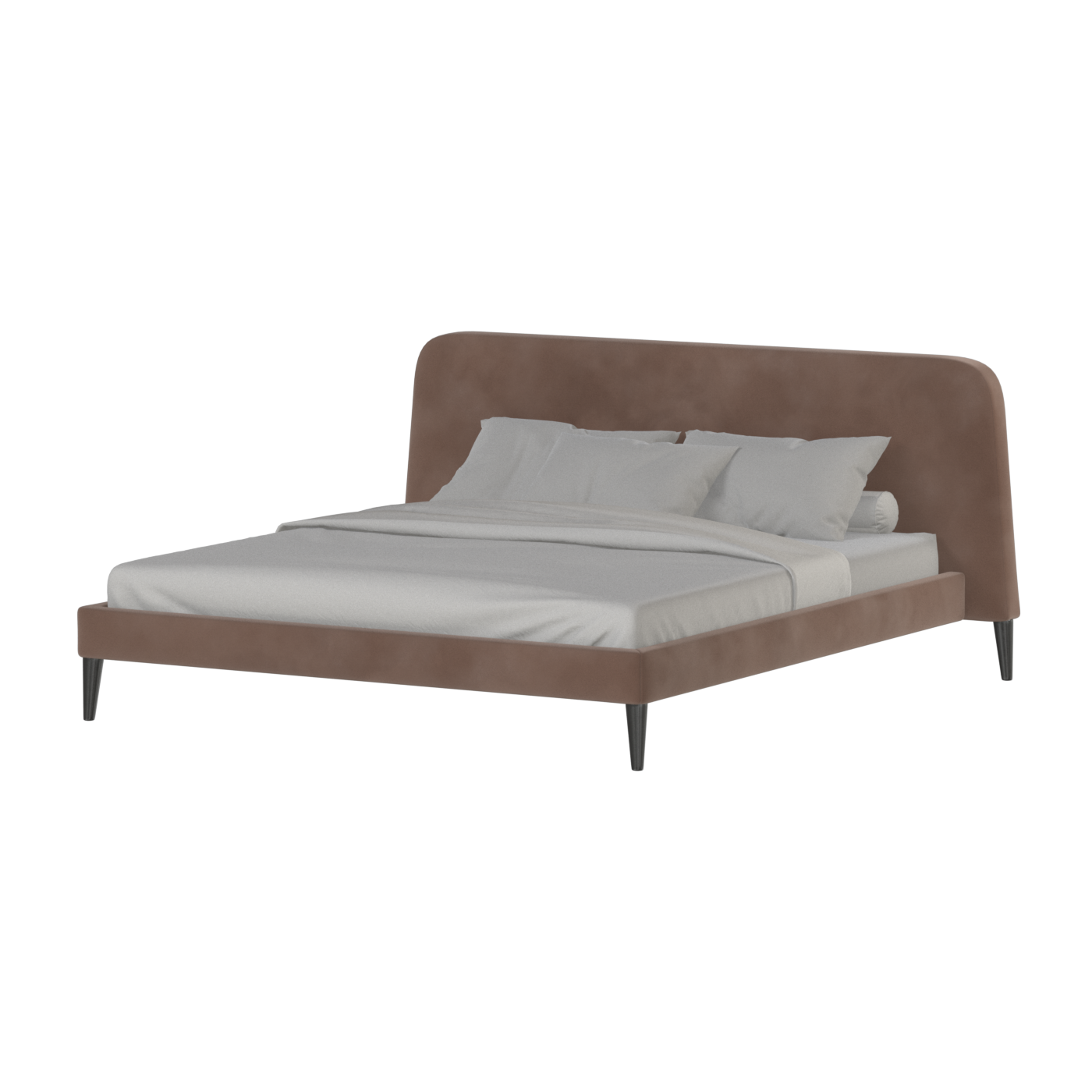 Lit double Selma avec capitonnage vertical profond