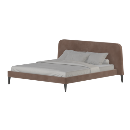 Lit double Selma avec capitonnage vertical profond
